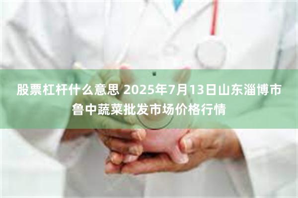 股票杠杆什么意思 2025年7月13日山东淄博市鲁中蔬菜批发市场价格行情